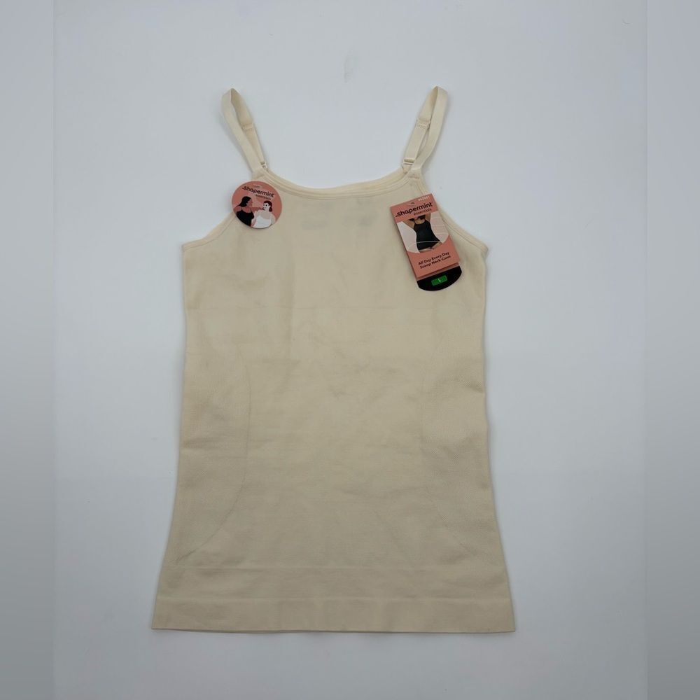 Shapermint Women's All Day Every Day Scoop Neck Cami Beige Size large | NWT